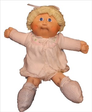 cabbage patch look alike doll