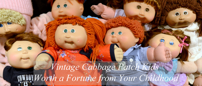 cabbage patch kids toddler girl with blonde hair and blue pajamas